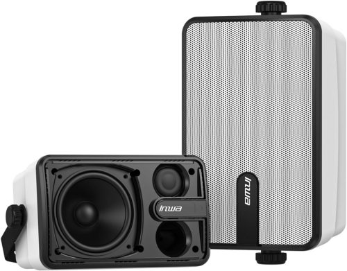 Inwa Bluetooth Kültéri Hangszóró, 250W Vezeték Nélküli Hangrendszer, IPX5 Vízálló, Falra Szerelhető, 2db Szinkronizálható Hangszóró Távirány