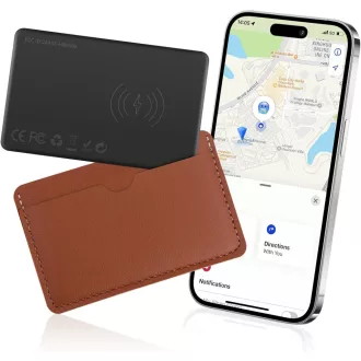   Euakee Bluetooth nyomkövető kártya, vékony pénztárca tag, IP67 vízálló, iOS kompatibilis