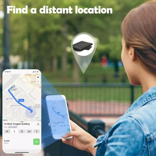 Euakee Bluetooth nyomkövető kártya, vékony pénztárca tag, IP67 vízálló, iOS kompatibilis