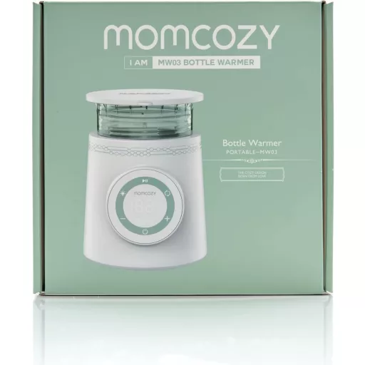 Momcozy Hordozható Cumisüveg Melegítő, 2 Perces Gyors Melegítés, 6 Hőmérséklet Fokozat, USB Tölthető, Szivárgásmentes, Philips Avent/MAM/Com