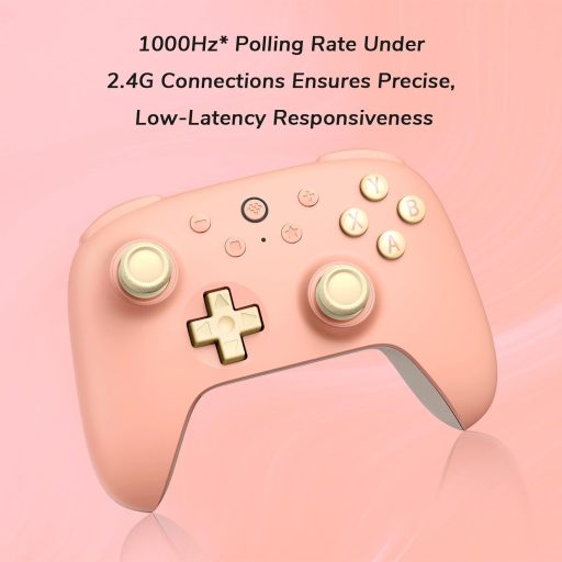 8BitDo Ultimate 2C Bežični Kontroler za PC i Android Uređaje - Hall-Effect Joystick, Vrijeme Odziva 1000 Hz, Programabilne Tipke, Tur