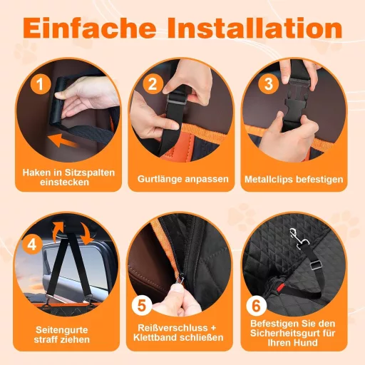 Neccis Autós Kutyatakaró Hátsó Ülésre Kivehető Kemény Alappal, 136x61 cm, Vízálló, Karcálló, 150 kg Teherbírású Védőhuzat, 95% Autóba Illesz