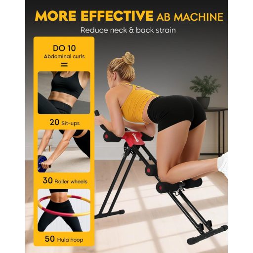 GuuG Összecsukható Hasizom Tréner Otthoni Edzéshez Férfiaknak és Nőknek