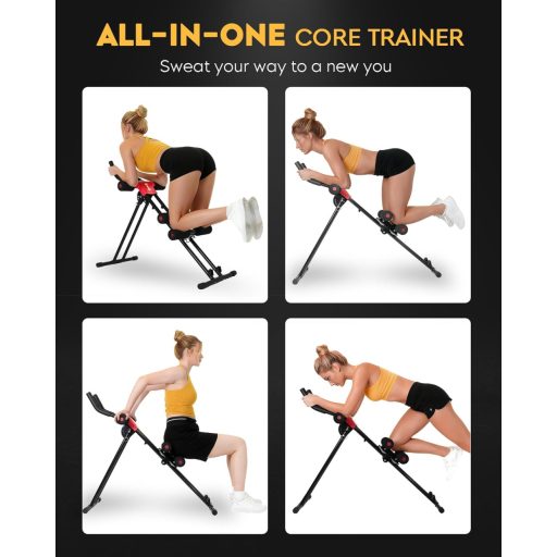 GuuG Skladací posilňovač brušných svalov na domáce cvičenie pre mužov a ženy