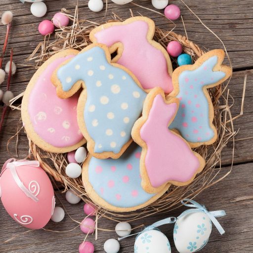 Set forme de tăiat biscuiți Winwild, iepuraș de Paște, 4 bucăți, oțel inoxidabil, 12,5 cm