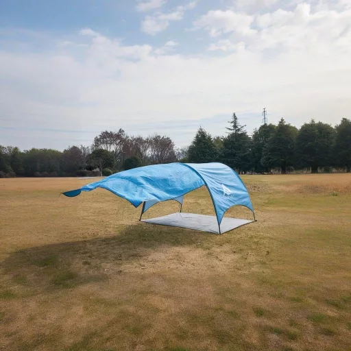 Plážový stan Flycoop s UV ochranou, 360° ventiláciou, prenosný a skladací, 350 x 130 x 220 cm