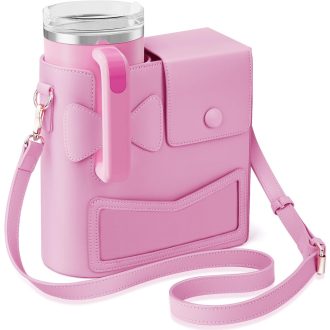   JYPS Stanley Cup táska 40oz-hez, vízálló crossbody táska telefonfiókal és verstellhető pánttal