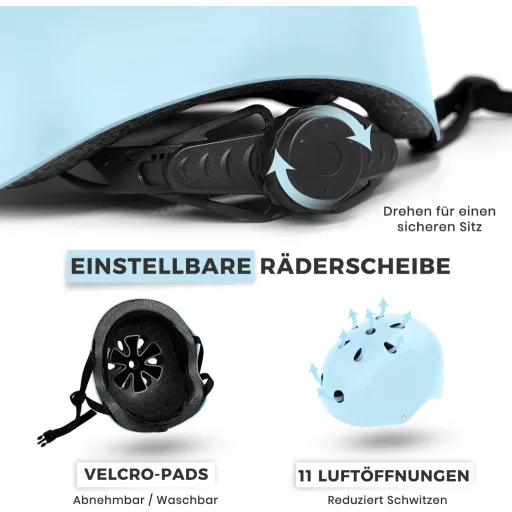 Cyklistická prilba LeapBeast, veľkosť L, odvetraná, ľahká, bezpečná, na skateboard, kolobežku, BMX, pre deti aj dospelých