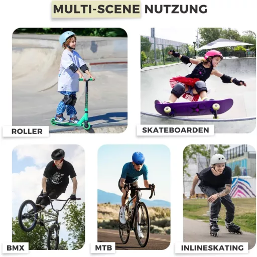 LeapBeast Kerékpár Sisak, M-es méret Szellőztetett Könnyű Biztonságos Gördeszka Roller BMX Gyerek Felnőtt