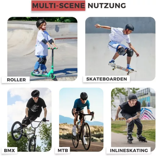 Cyklistická prilba LeapBeast, veľkosť M, odvetraná, ľahká, bezpečná, na skateboard, BMX, kolobežku, pre deti aj dospelých