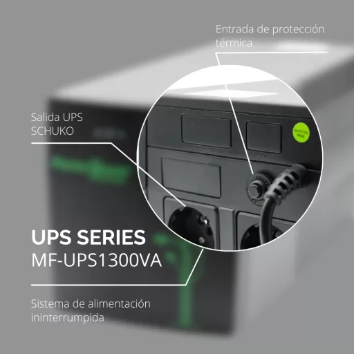 Master U-Power 1300VA szünetmentes tápegység 720W, 4 Schuko aljzat