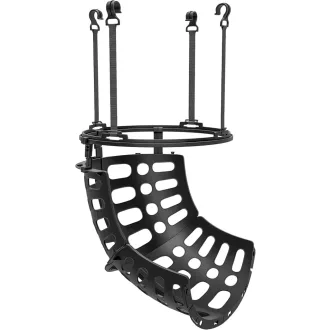   SPORTNOW Kosárlabda Visszadobó Rendszer 360° Forgatható Állítható Magasság Fekete - Black, Polypropylene (PP)