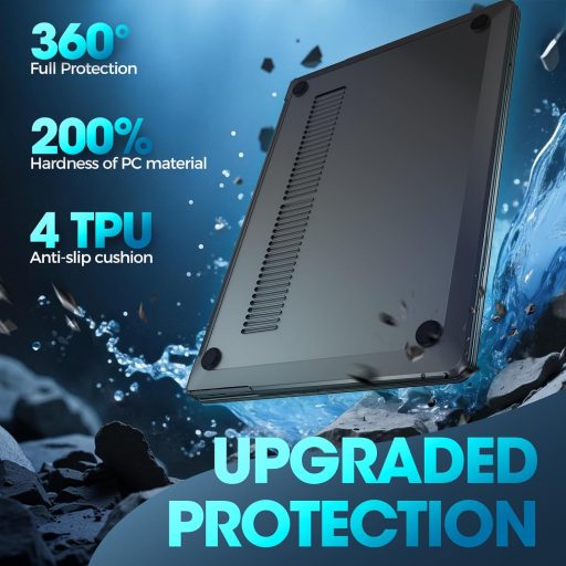 ProCase tvrda maska za Microsoft Surface Laptop 7 13.8" crna - ultra tanka zaštitna maska 2024