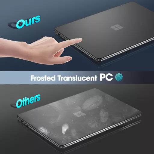 ProCase Microsoft Surface Laptop 7 13.8" kemény tok fekete - ultravékony védőtok 2024