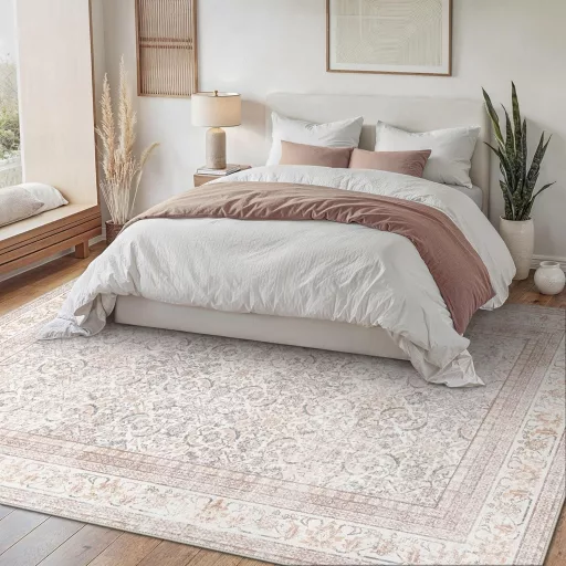 BEIMO Boho Szőnyeg Nappali Hálószoba Vintage Mosható Rövid Szálú Csúszásmentes 140x200cm