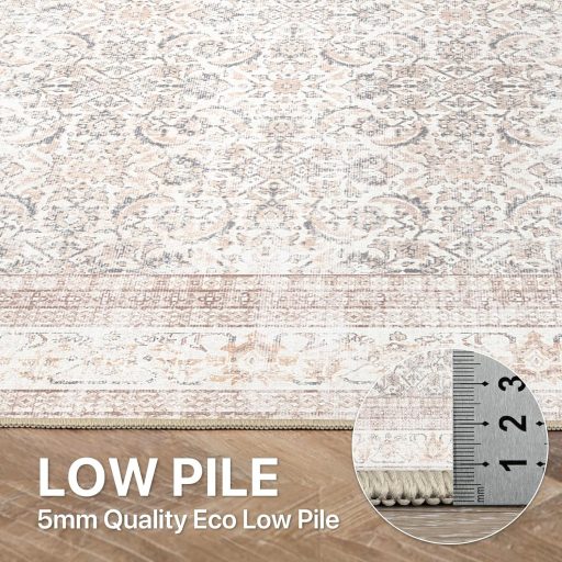 BEIMO Boho Szőnyeg Nappali Hálószoba Vintage Mosható Rövid Szálú Csúszásmentes 140x200cm