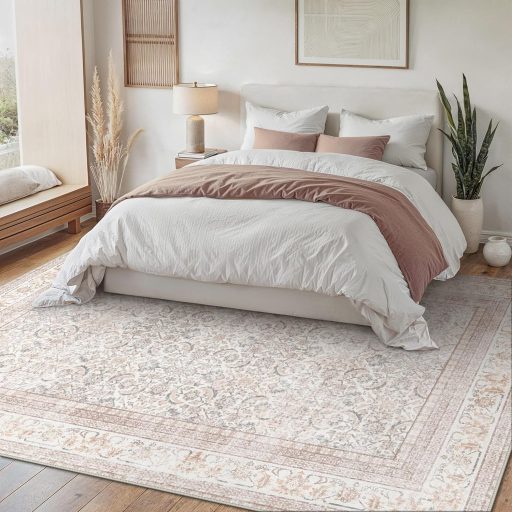 BEIMO Boho Szőnyeg Nappali Hálószoba Vintage Mosható Rövid Szálú Csúszásmentes 140x200cm