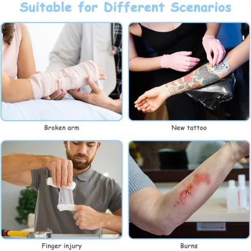 Protecție impermeabilă pentru ghips AOOWU pentru adulți, husă reutilizabilă pentru duș pentru mână