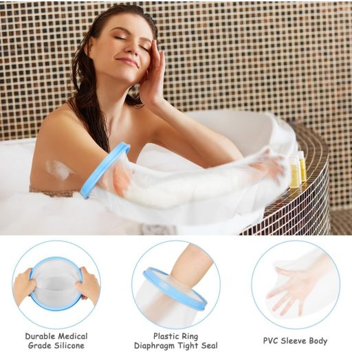 AOOWU Vízálló Gipszkötés Védelem Felnőtteknek, Újrahasználható Zuhanyzó Kézvédő