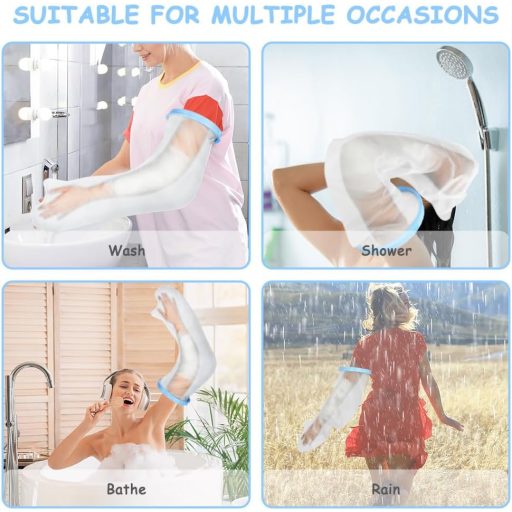 AOOWU Vízálló Gipszkötés Védelem Felnőtteknek, Újrahasználható Zuhanyzó Kézvédő