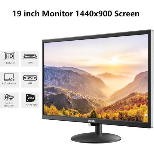 19" LED monitor Wstirhy, HDMI, VGA, USB, 1366x768, so vstavanými reproduktormi