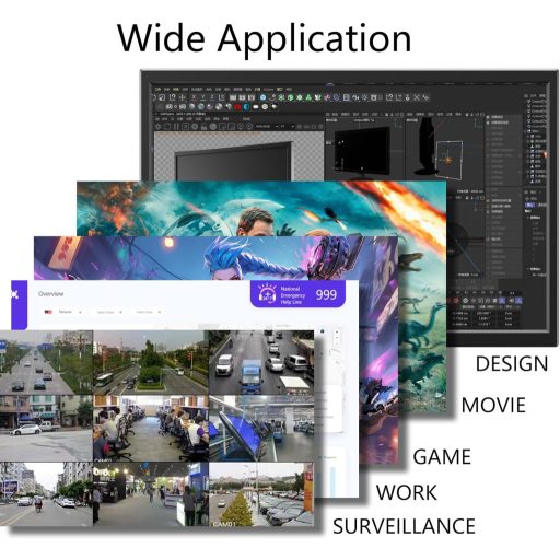 Wstirhy 19" LED Monitor HDMI VGA USB 1366x768 Beépített Hangszóróval
