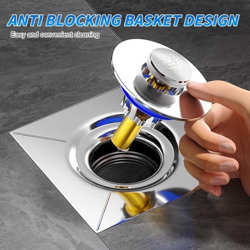 xiruiubao rozsdamentes acélból készült négyzet alakú padlólefolyó szagcsappal fürdőszobához és konyhához