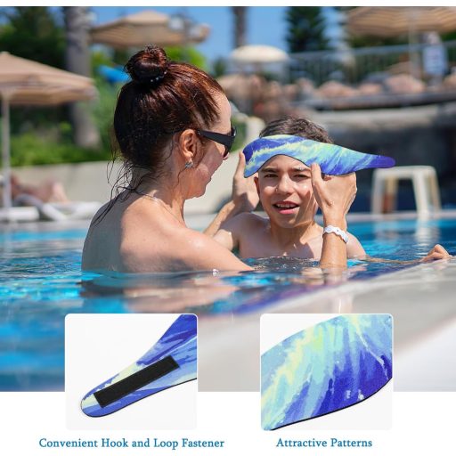 HeySplash Neoprénová plavecká čiapka pre deti s ochranou uší a zapínaním na suchý zips