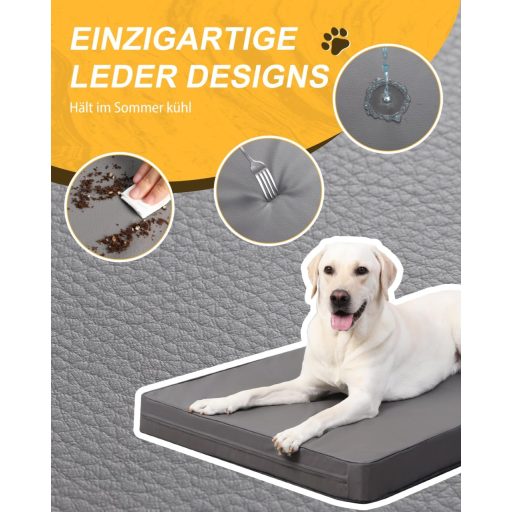 Favodormir ortopédikus kutyaágy XXL nagy kutyáknak vízálló szürke 119x73cm