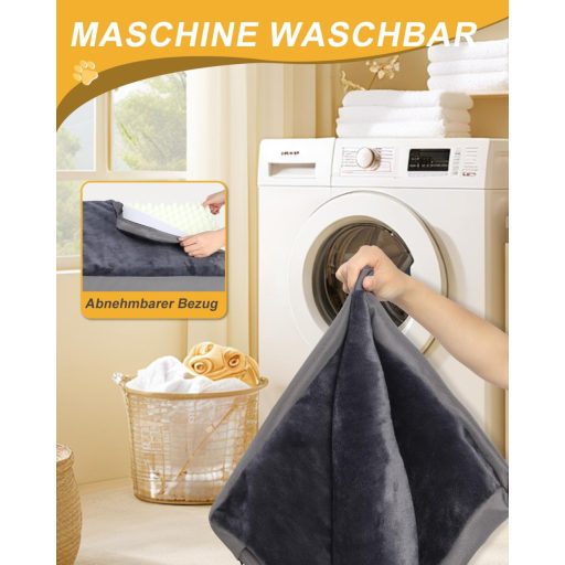 Favodormir ortopédikus kutyaágy XXL nagy kutyáknak vízálló szürke 119x73cm