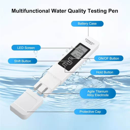 NEUTYPECHIC 3 az 1-ben TDS mérő ivóvízhez EC és hőmérséklet teszttel