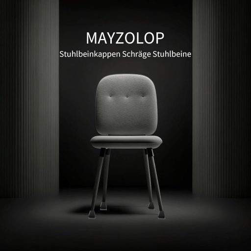 MAYZOLOP 16 db Szögletes Szék Lábvédő Sapka 22-27 mm Fekete Filc Padlóvédelem