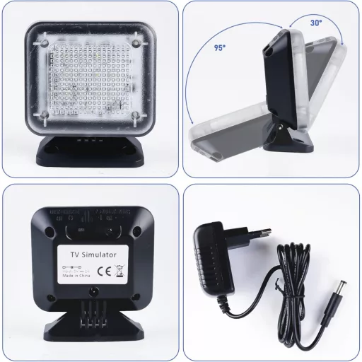 Asfrode TV Simulator 12 LED Televizor Dummy Anti-Furt cu Temporizator