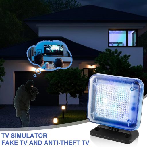 Asfrode TV Simulator 12 LED Televizor Dummy Anti-Furt cu Temporizator