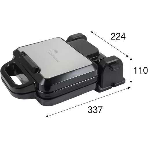 LITTLE BALANCE 8805 Forgó Gofrisütő Elektromos Belgaféle Wafflekészítő 1200W Fekete