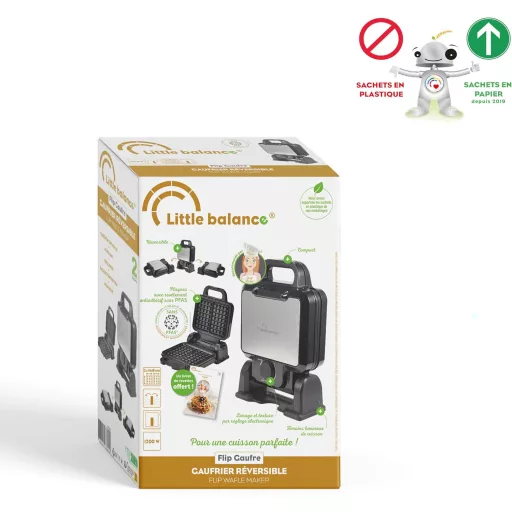 LITTLE BALANCE 8805 Forgó Gofrisütő Elektromos Belgaféle Wafflekészítő 1200W Fekete