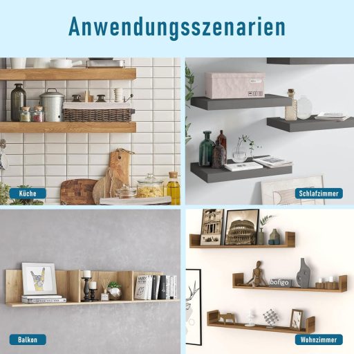 YFCVIP 2db Polckonzol 20cm Fehér Erős L-Konzol 75kg Terhelhetőség