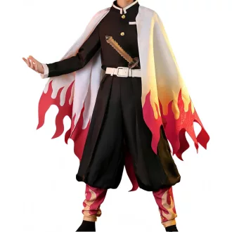   FCCAM Zenitsu Cosplay Kimono Teljes Szett Anime Jelmez Felnőtt