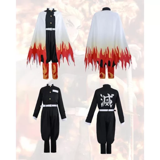 FCCAM Zenitsu Cosplay Kimono Teljes Szett Anime Jelmez Felnőtt