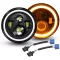 Willpower 7 Inch LED Motoros Fényszóró 50W 5000LM Fehér Sárga 4 Mód DRL Offroad Lámpa