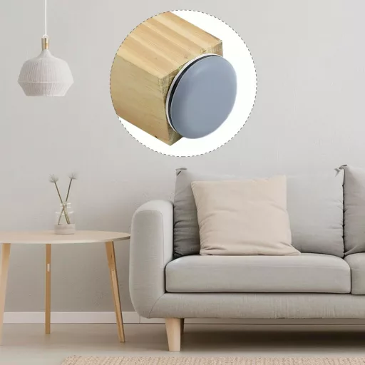 QWORK 26 darabos bútor csúszka szett, 30 mm átmérő, öntapadós padlóvédő