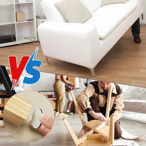 QWORK set od 26 komada klizača za namještaj, promjer 30 mm, samoljepljive podloške za zaštitu podova