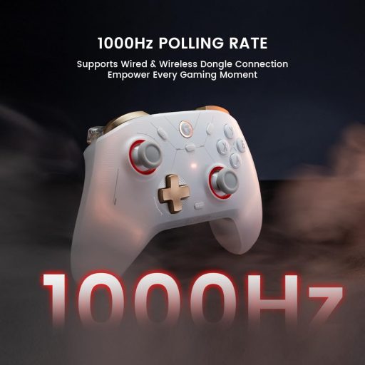 GameSir Cyclone 2 Controller Wireless pentru Jocuri - Joystick Electromagnetic TMR, Trigger cu Efect Hall, Compatibil Switch/PC/iOS/Android/Steam