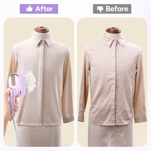 NVIYAM 1000W Utazó Gőzvasaló LED Kijelzővel, 100ml Tartály, 20mp Gyors Felmelegítés