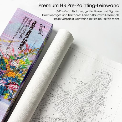 Bougimal Festés Számok Szerint Felnőtteknek Kutya Motívum 28x35cm Ecsettel és Festékkel