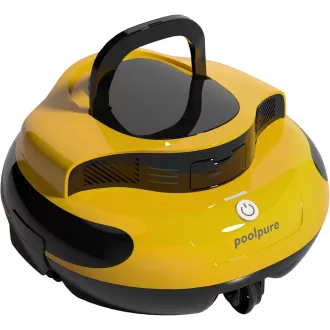   POOLPURE 2025 Medence Takarító Robot, 100 Perc Üzemidő, Kettős Motor, LED Kijelző, Önparkoló Funkció