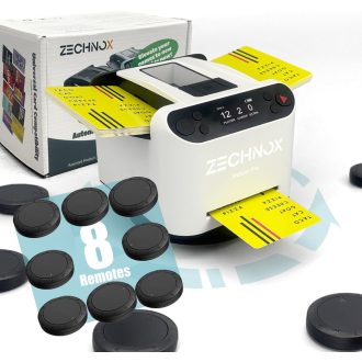   ZechnoX Automata Kártyakeverő 8 Távirányítóval, 360° Forgás, Csendes, Tölthető, 12 Játékosig