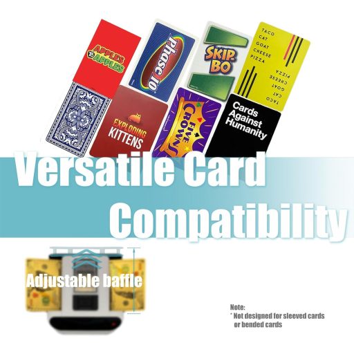 ZechnoX Automata Kártyakeverő 8 Távirányítóval, 360° Forgás, Csendes, Tölthető, 12 Játékosig