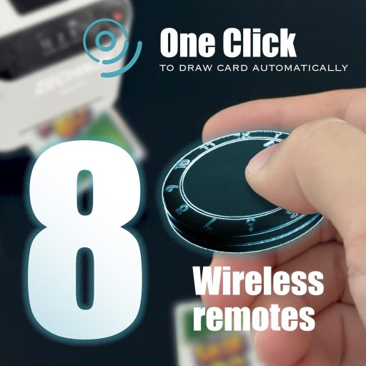 ZechnoX Automata Kártyakeverő 8 Távirányítóval, 360° Forgás, Csendes, Tölthető, 12 Játékosig