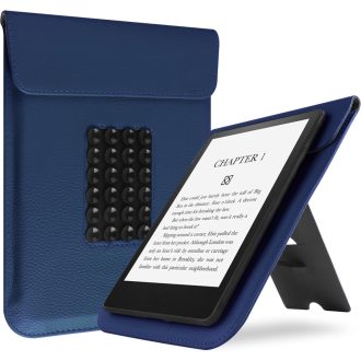  VOVIPO Kindle Paperwhite 11-12. generáció védőtok sötétkék, állvánnyal és szívócsészével